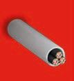 Combustible pipes containing cables