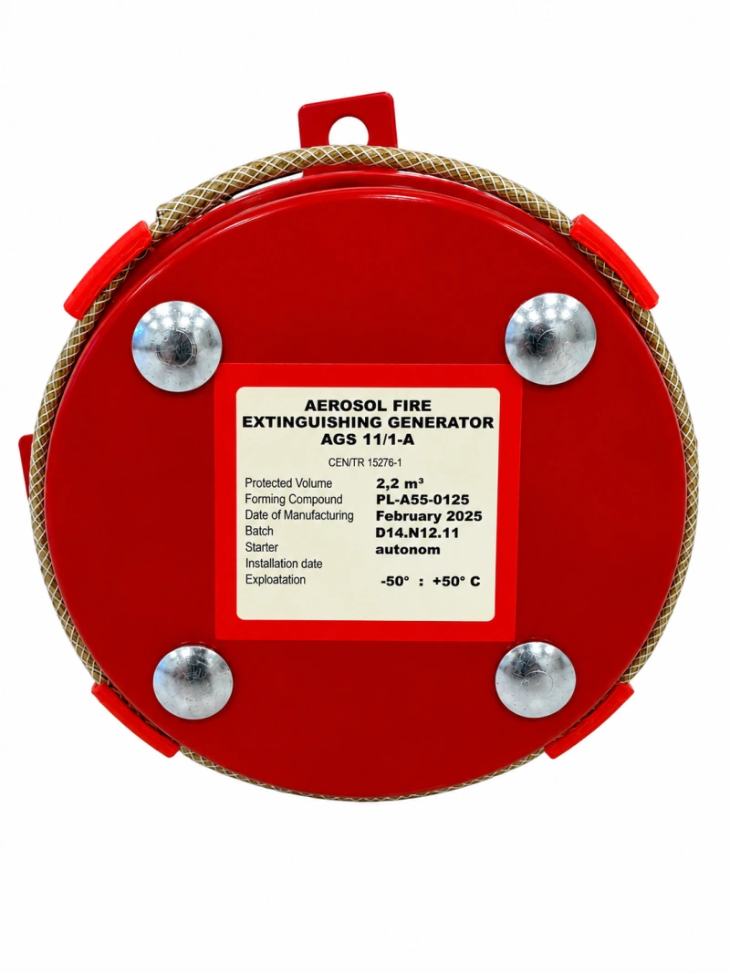 Generador de aerosol extintor AGS-11/1 con cordón térmico