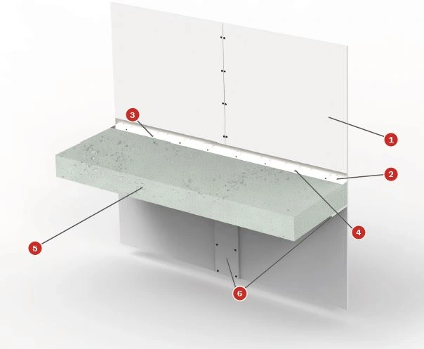 TECBOR® 20 Muro Cortina Independiente EI-60