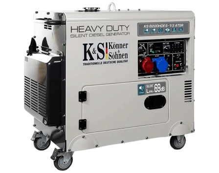 Dīzeļģenerators "Könner & Söhnen" KS 8200HDES-1/3 ATSR SILENT