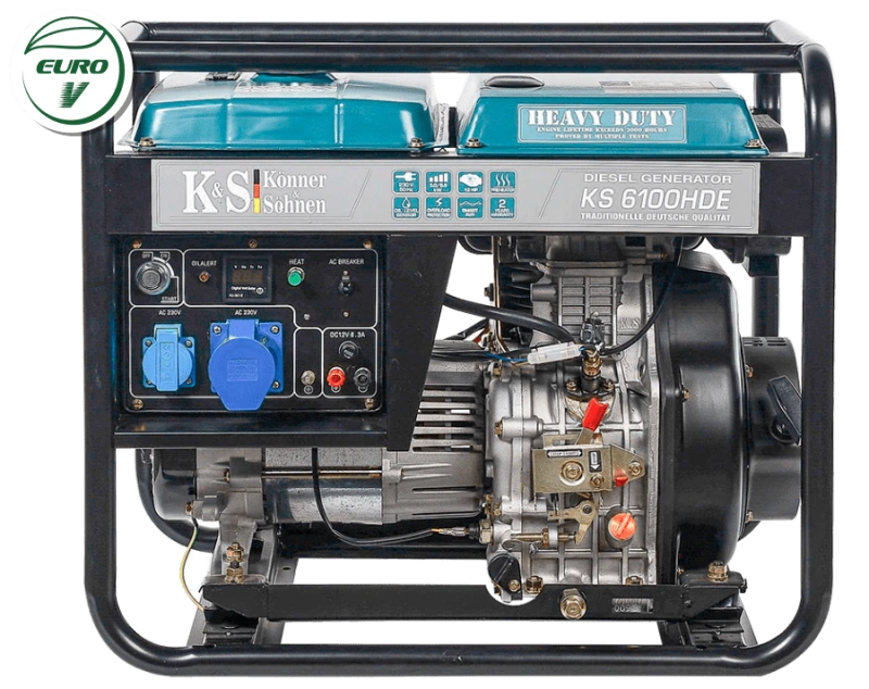 Dyzelinis generatorius „Könner & Söhnen“ KS 6100HDE (EURO V)