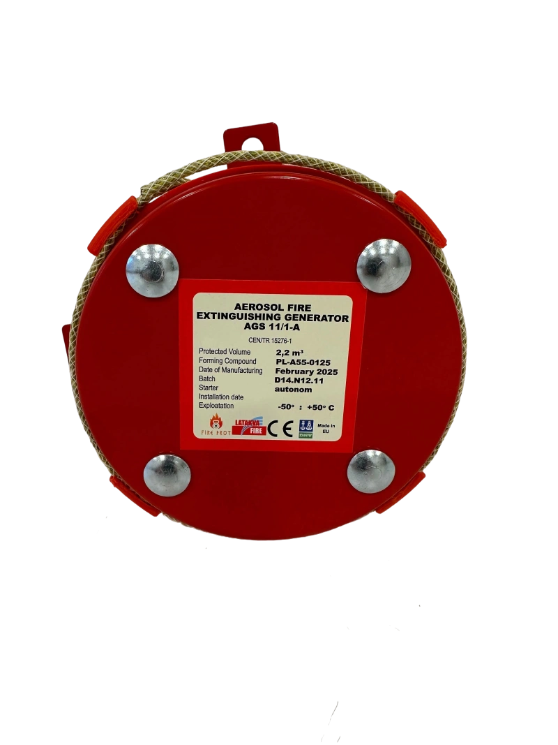Fire extinguishing aerosol generator AGS-11/1 with thermal cord