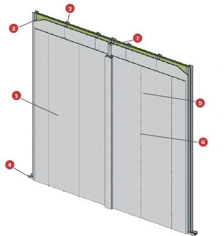 Fire-rated Wall Tecbor® A 15+15 EI-120 Independent wall lining
