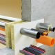 Mineral wool board coated with fire-resistant Cable paste A