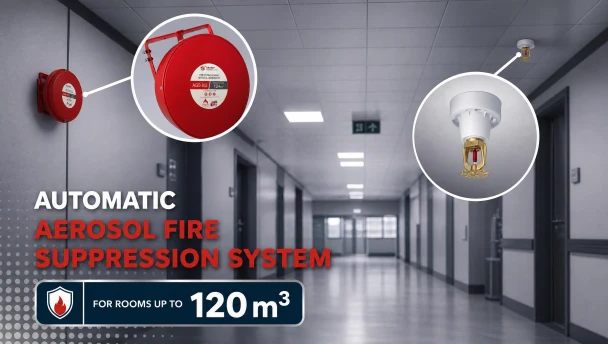 Kit for Rooms up to 120 m³ — Aerosol Fire Suppression System AGS-8/2 and SEP-1a
