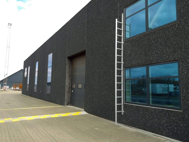 External fire escape ladders