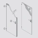 Tehniskās metāla durvis SMART  990x2045 mm reversīvas 