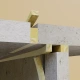 Mineral wool board coated with fire-resistant Cable paste A