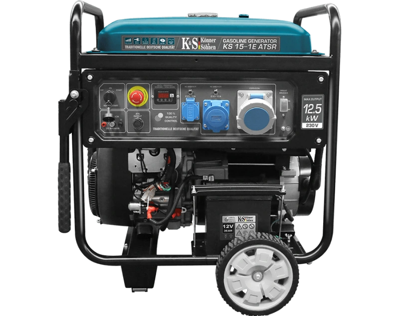 Generador de gasolina de dos cilindros "Könner & Söhnen" KS 15-1E ATSR
