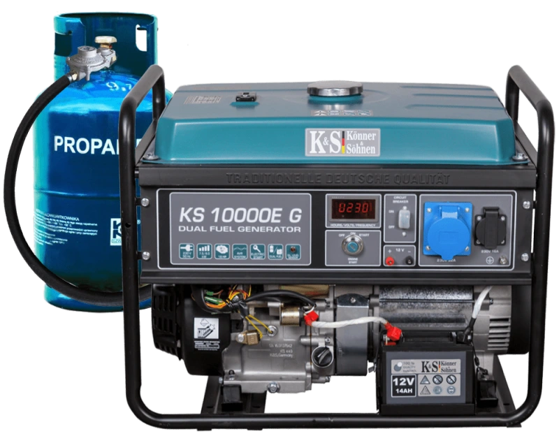 LPG / benzīna ģenerators "Könner & Söhnen" KS 10000E G