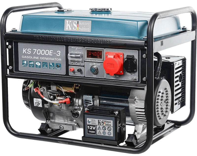 Bensiinigeneraattori "Könner & Söhnen" KS 7000E-3