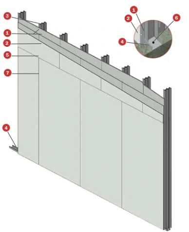 Tecbor® EI-120 2-Sided Fire Independent Wall Lining