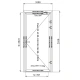 Puerta de una hoja, Puerta interior cortafuego con panel resistente al fuego (EI60 C5, 1000 mm x 2100 mm)