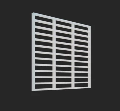 Ugunsizturīgās ventilācijas restes EI90 (150x150 mm.)