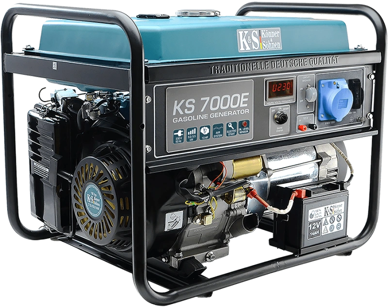 petrol generator "Könner & Söhnen" KS 7000E
