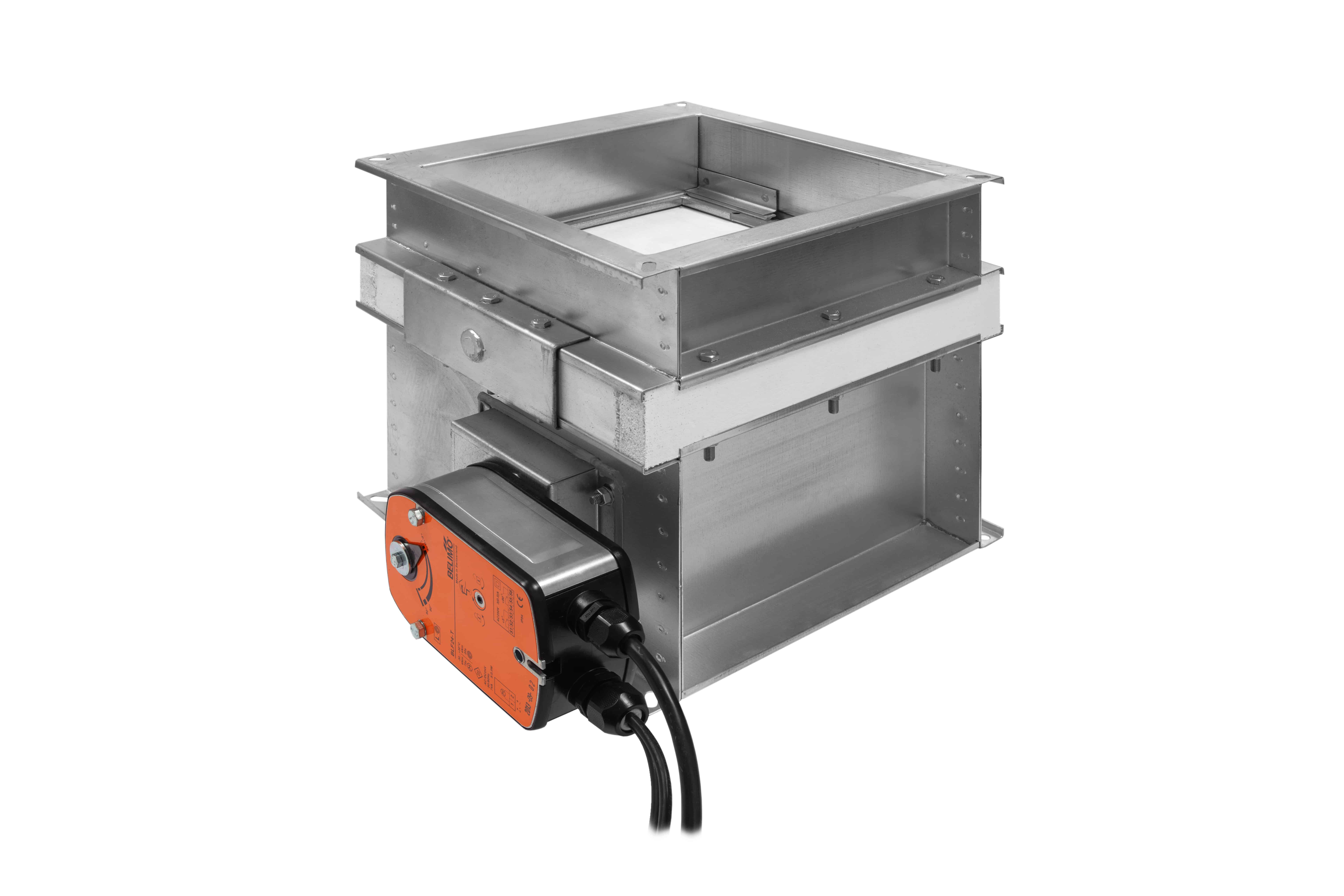 Cut-off fire dampers with electric drive mcr FID S (RST, 200 × 200 mm)