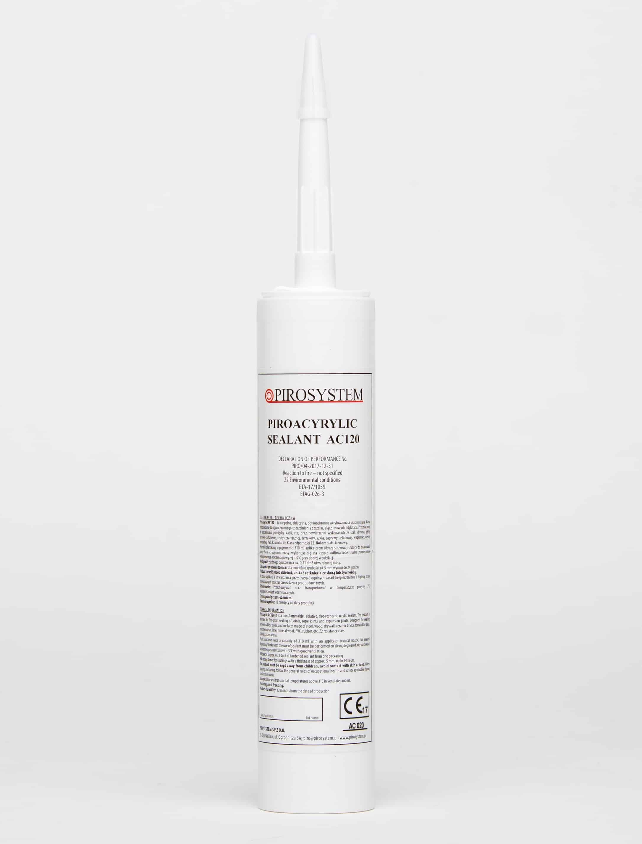 Fire-resistant Piro Acrylic Sealant AC120 (310 ml)
