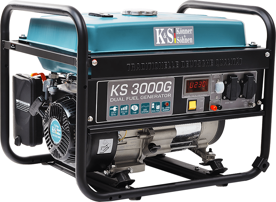 LPG / benzīna ģenerators "Könner & Söhnen" KS 3000G