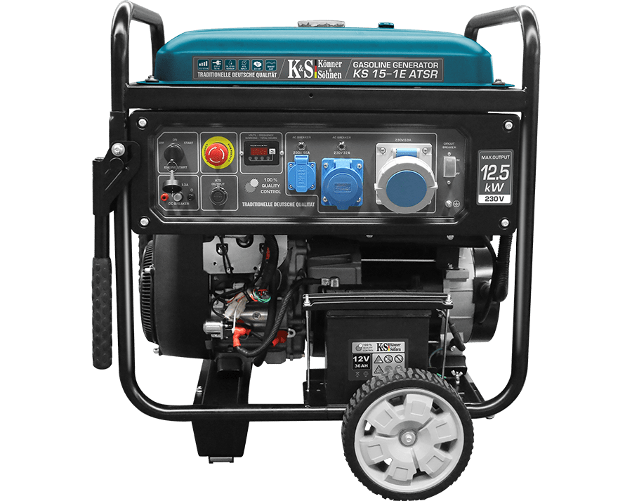 2-cylinders petrol generator "Könner & Söhnen" KS 15-1E ATSR