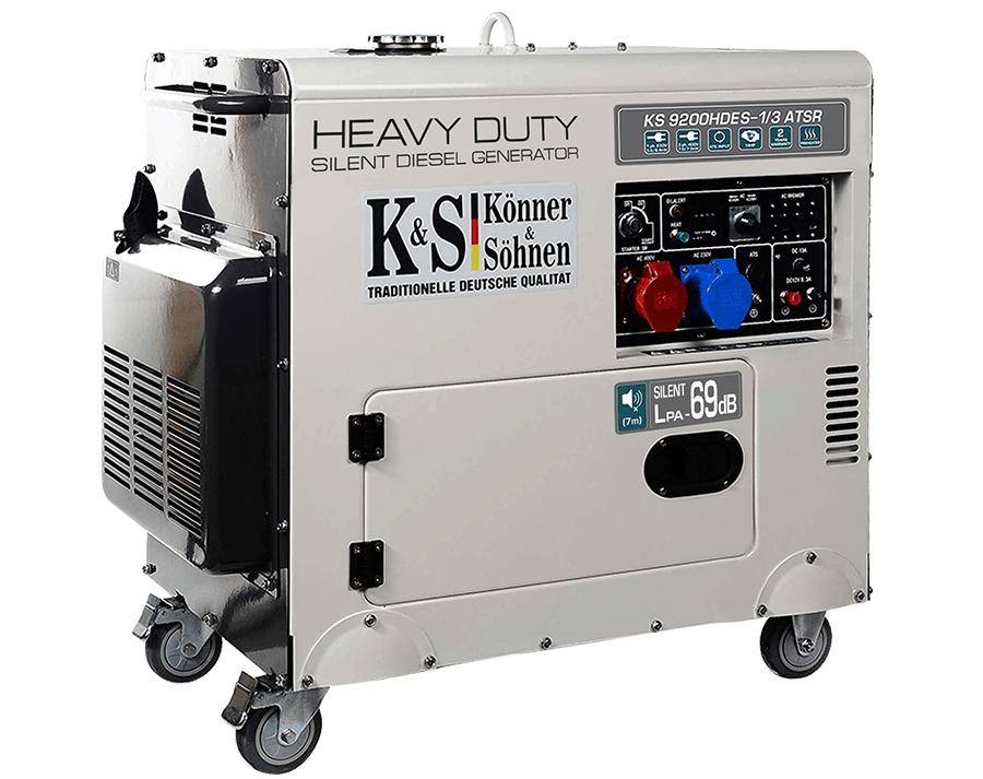 Dīzeļģenerators "Könner & Söhnen" KS 9200 HDES-1/3 ATSR Silent (EURO V) PIEEJAMS