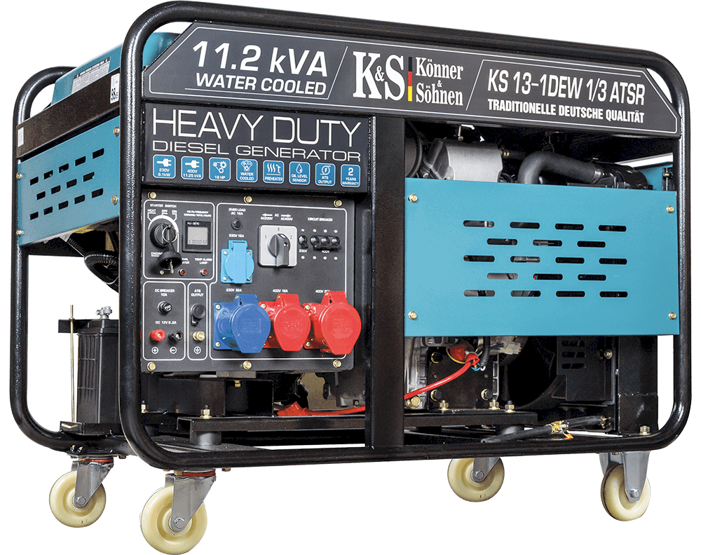 Dīzeļģenerators "Könner & Söhnen" KS 13-1DEW 1/3 ATSR