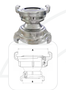 Adapter GP 50-70 Ø 51-66 mm. „Bogdanov“-tüüpi